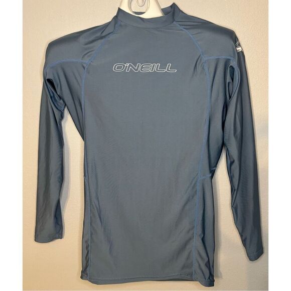 O’Neill Long Sleeve Shirt UV Protection Blue Size XXL 2XL Stretch - Picture 2 of 6